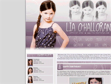 Tablet Screenshot of lia-ohalloran.com